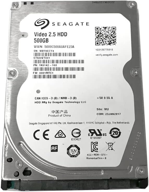 Seagate 500GB 2.5" Laptop Hard Drive - ST500VT000