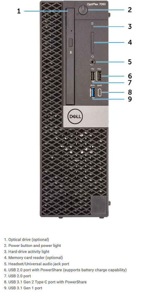 Dell Optiplex 7060 SFF Business Desktop with Intel i5-8500, 16GB RAM, 256GB NVMe SSD, Windows 11 Pro