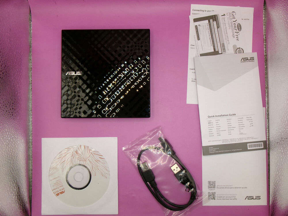 ASUS SDRW-08D2S-U External Slim 8X DVD-RW Optical Drive
