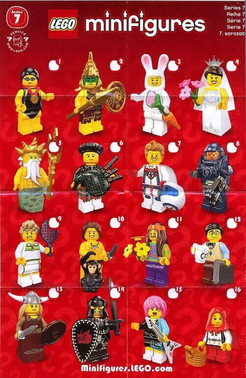 LEGO Minifigures Series 7 - Customizable Minifigure Collection - Brand New