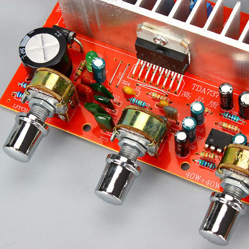 High Power 40W+40W Car Stereo Amplifier Board DX-7377
