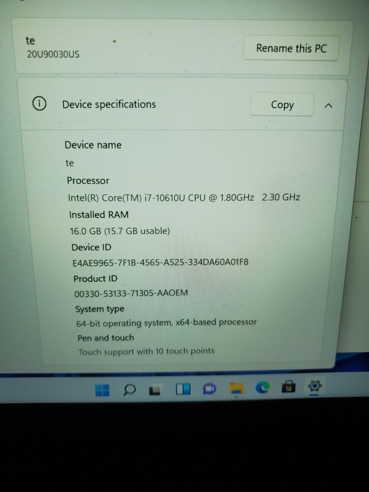 Lenovo ThinkPad X1 Carbon 8th Gen Laptop