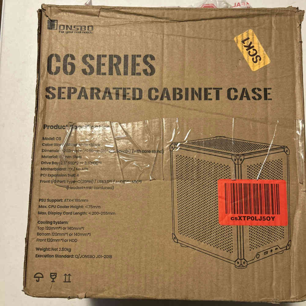 JONSBO C6 MAX M-ATX Desktop Case with Transparent Side Panel