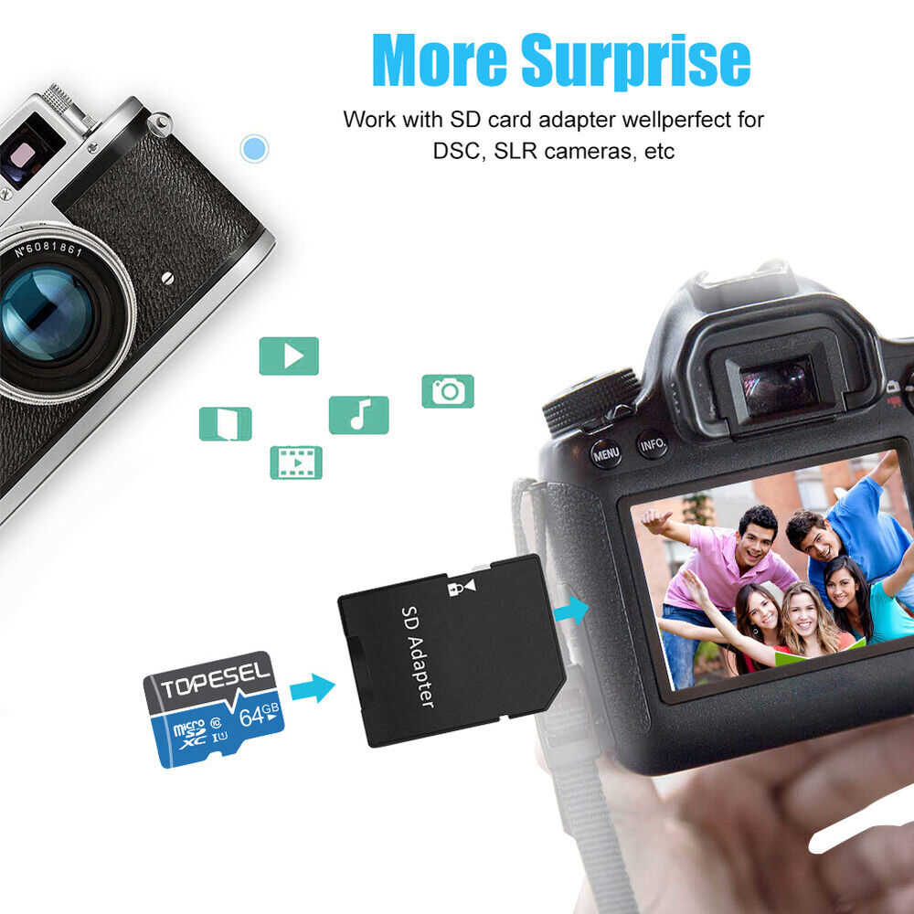 High-Speed C10 Ultra Micro SD Card Memory TF Card - 32GB to 256GB