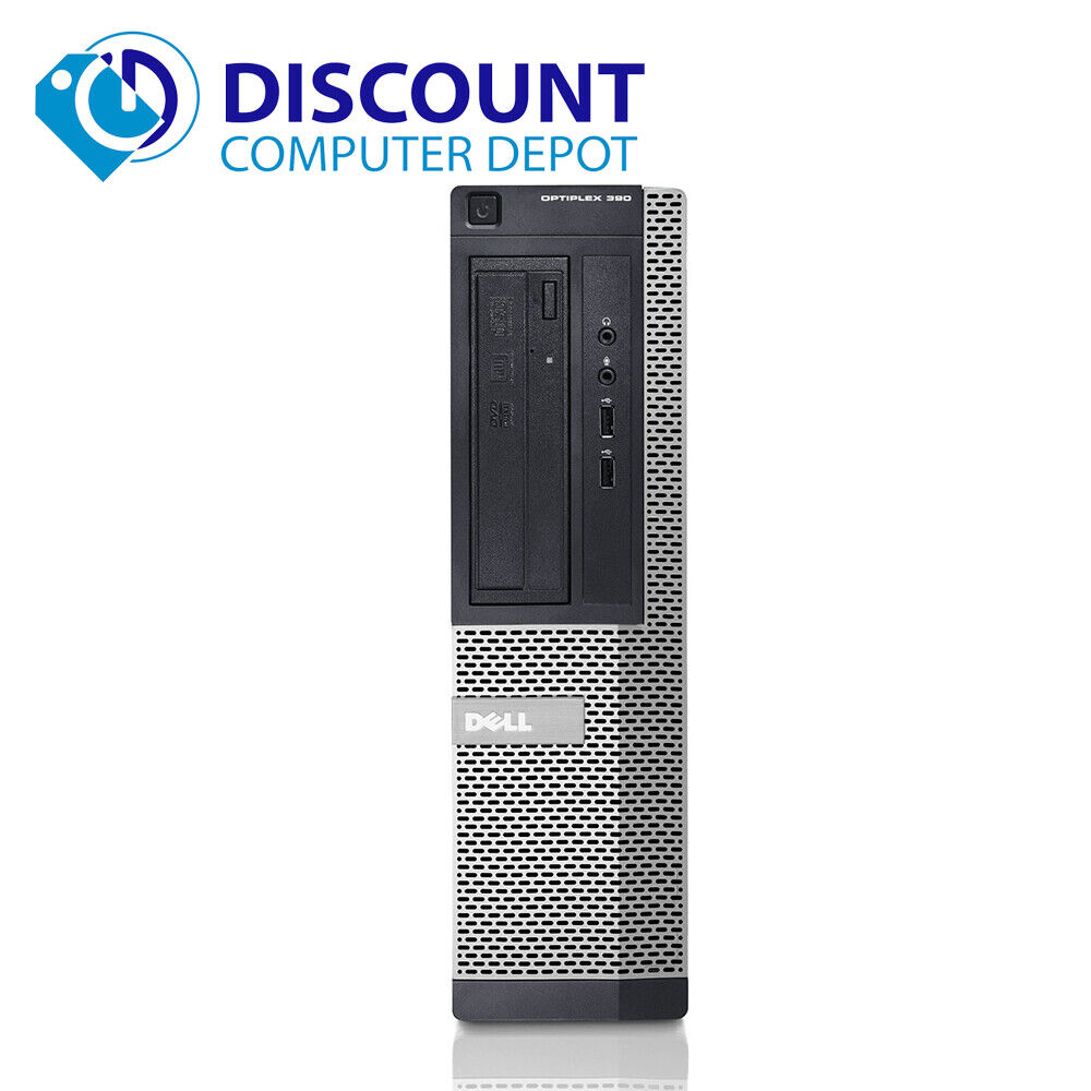 Dell OptiPlex Desktop Computer with Dual 22" LCDs, i3, 4GB RAM, 500GB HDD, Windows 10 Pro