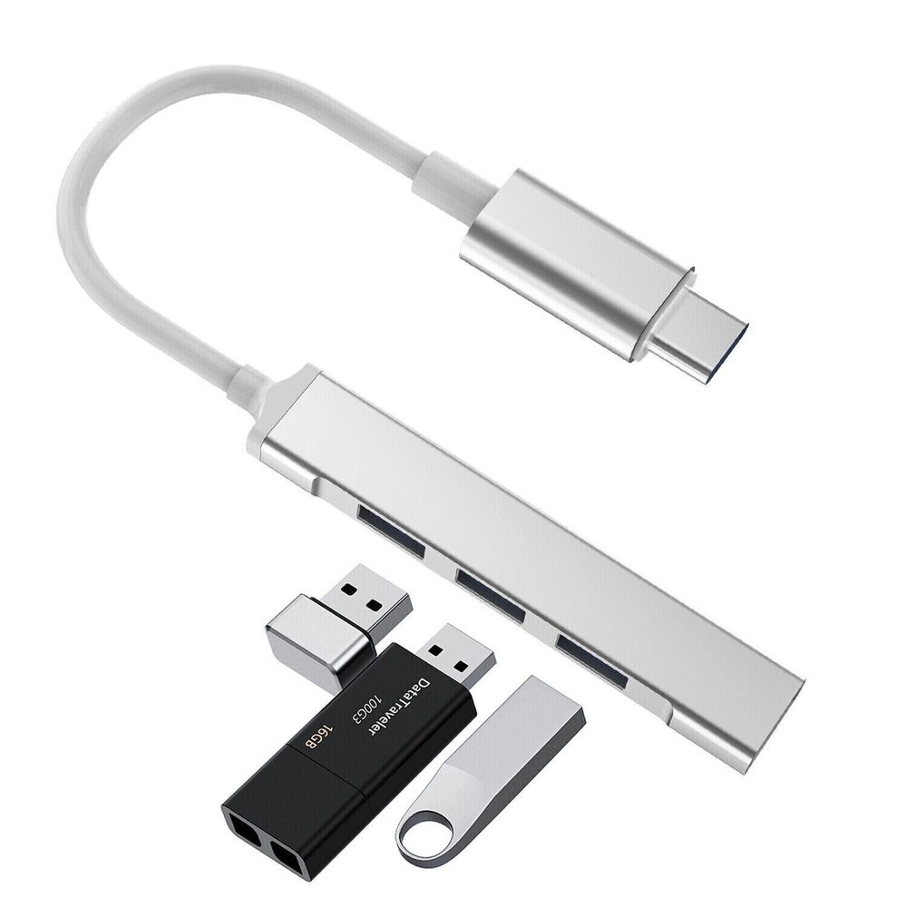 4-Port USB-C Hub Adapter for Multiple Devices