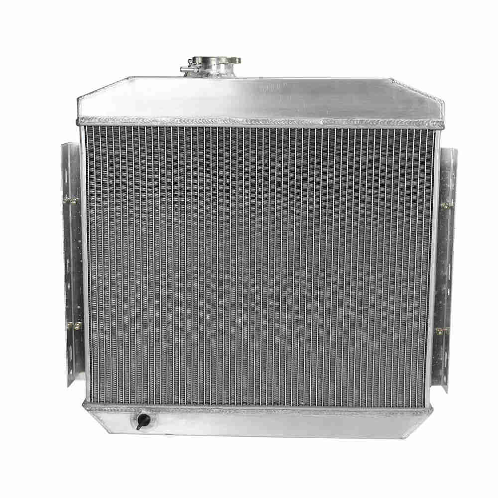 Aluminum 3-Row Cooling Radiator with Fan Shroud for 1955-1957 Chevy V8 Bel Air