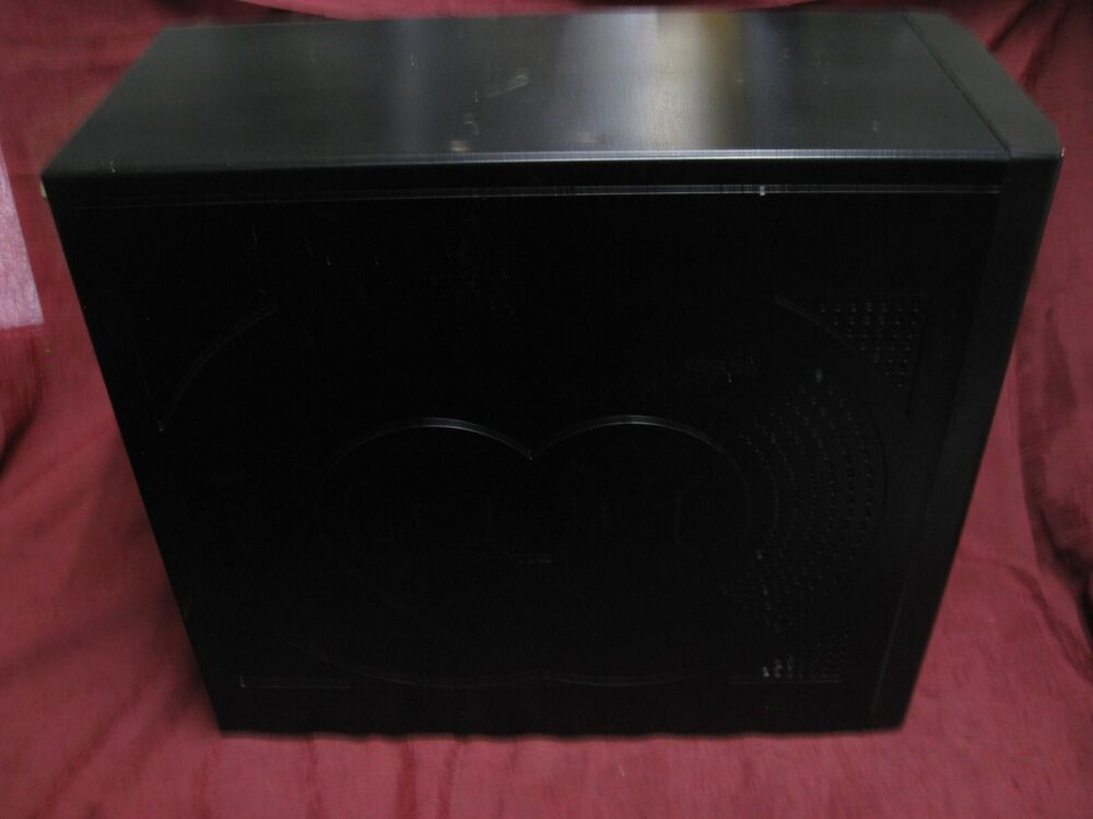 Retro Black DIY Gaming PC Case - 2000s Style