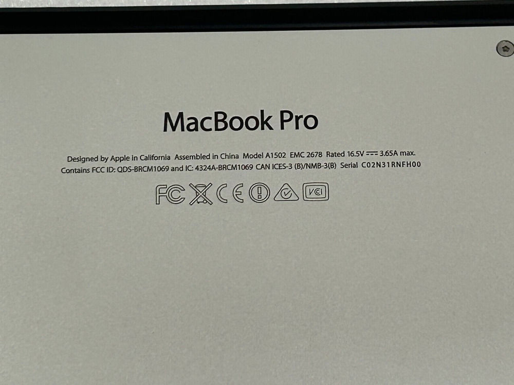 Apple MacBook Pro 13 A1502 2013/2014 Logic Board with 2.4GHz i5, 8GB RAM