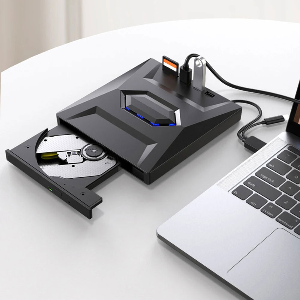High-Speed External CD/DVD Drive with USB 3.0 for Windows PCs