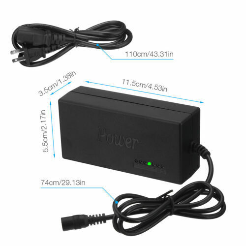 96W Universal Laptop Charger Adapter | 12-24V Adjustable Power Supply