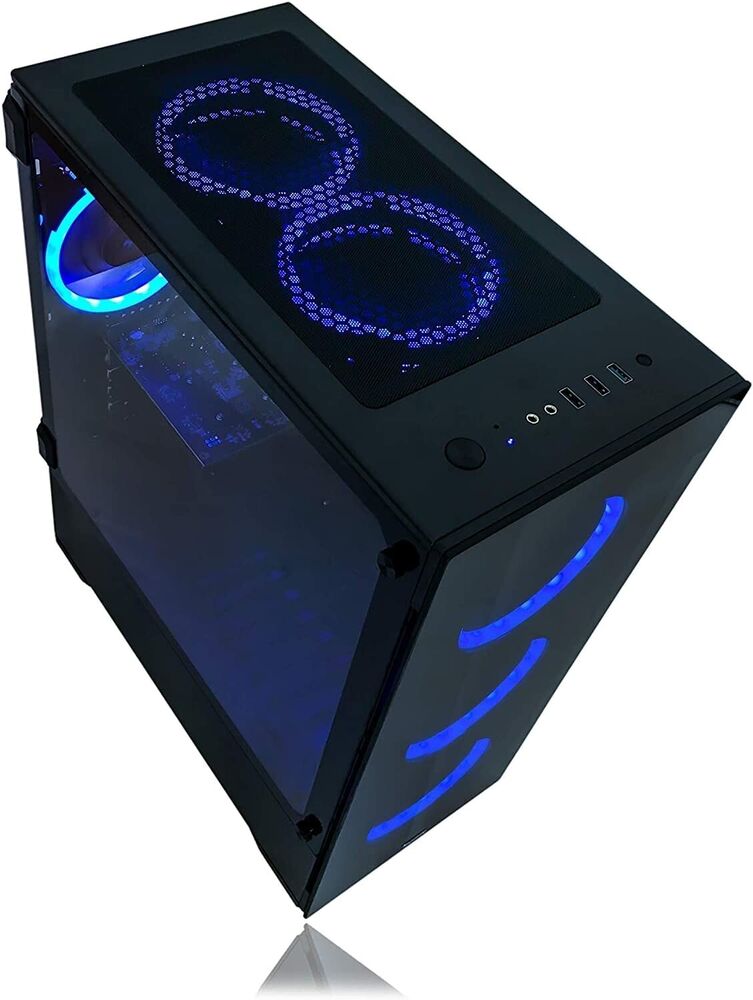 High-Performance Gaming PC with Intel i7 8700, 32GB RAM, SSD + 2TB HD