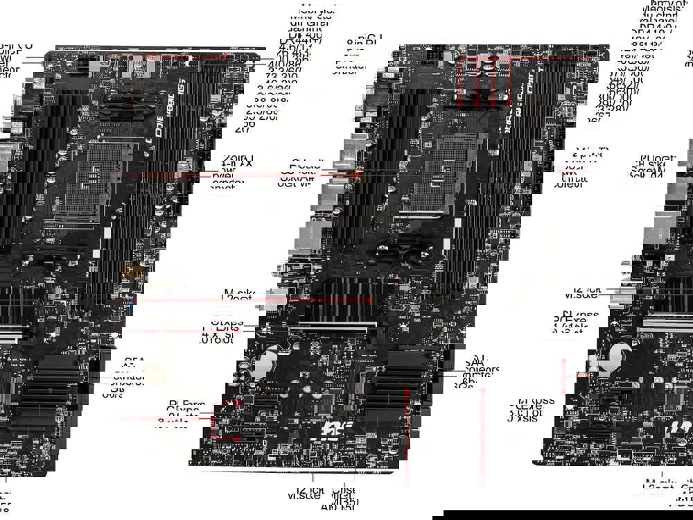 MSI B550M PRO-VDH WIFI AM4 AMD B550 Micro ATX Motherboard