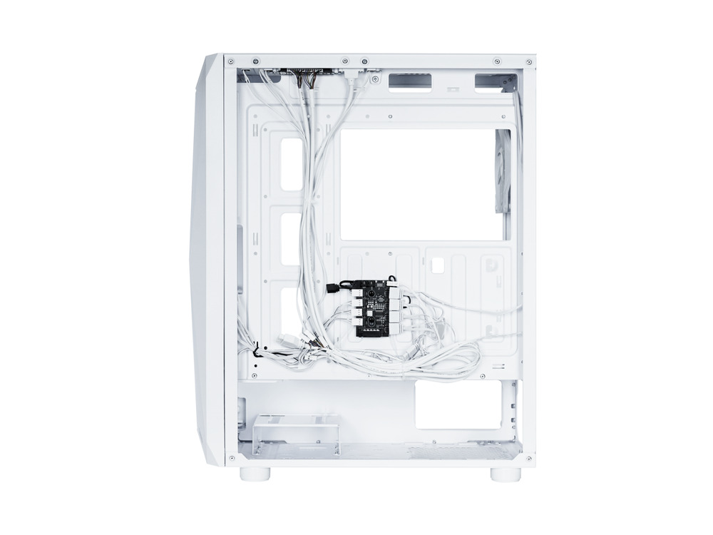 Sama 3313 White USB 3.0 Tempered Glass Micro ATX Tower Gaming Case