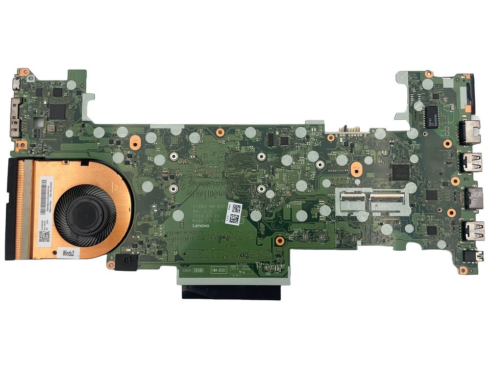 Lenovo ThinkPad T480 Laptop Motherboard with Intel Core i7-8650U