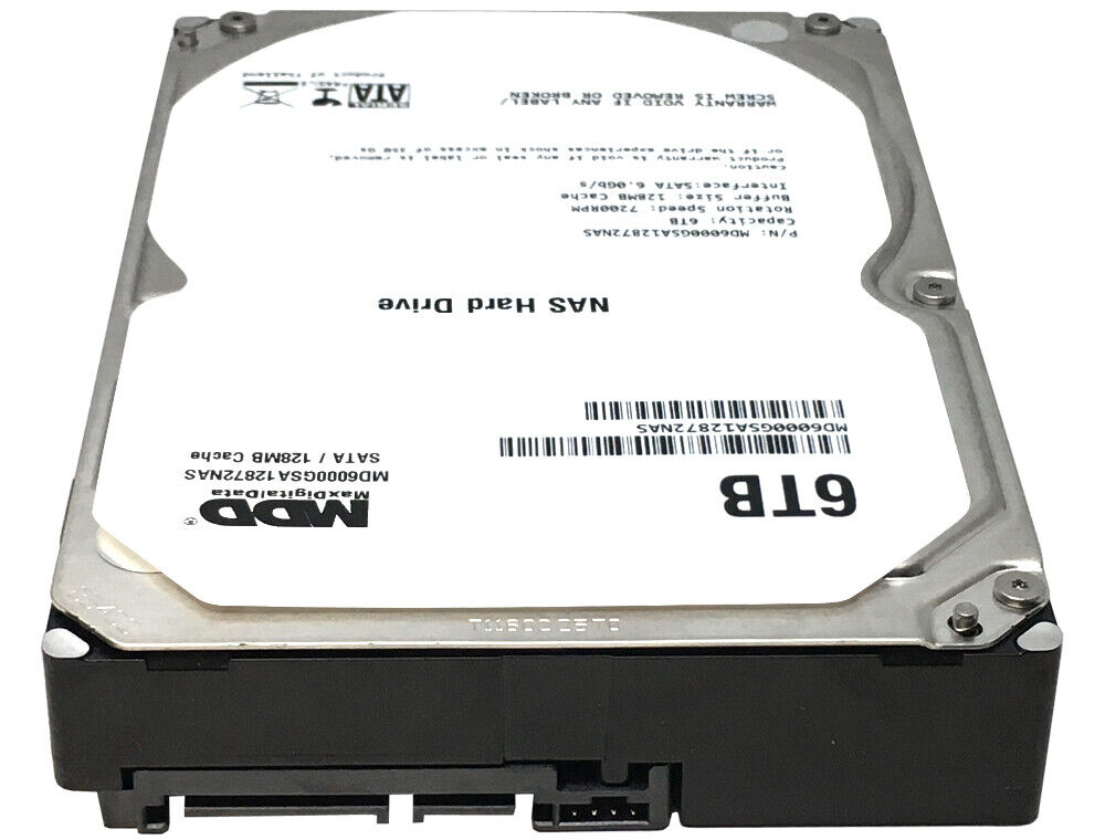 6TB 7200RPM SATA 6.0Gb/s Hard Drive with 128MB Cache for NAS Storage
