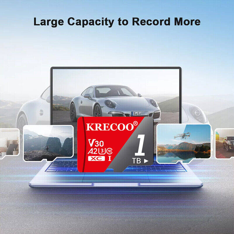 High-Speed Micro SD Card with Adapter - 128GB, 256GB, 1TB Options