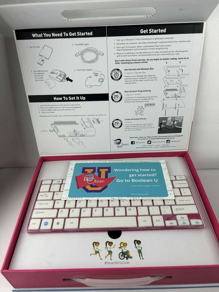 DIY Raspberry Pi 3 B Computer Kit - Boolean Girl Boolean Box