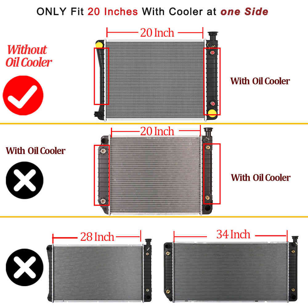 20 Core Radiator for Chevy GMC C/K Series 1988-1995