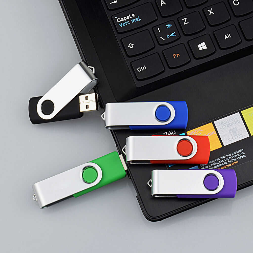 High-Capacity USB Flash Drives - 4GB to 128GB Options