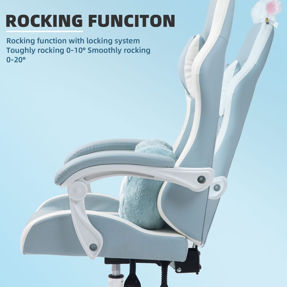 Adorable Cat-Themed Gaming Chair for Girls