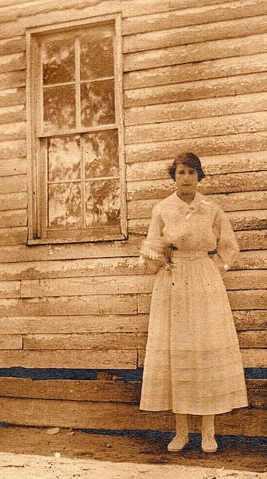 Vintage Antique Outdoor Lady Portrait Photo