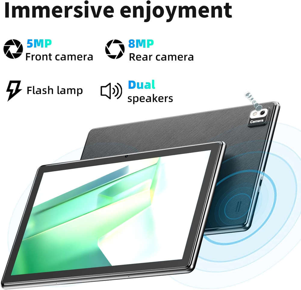 SGIN 10.1 Inch Android 13 Tablet with 4GB RAM and 128GB Storage