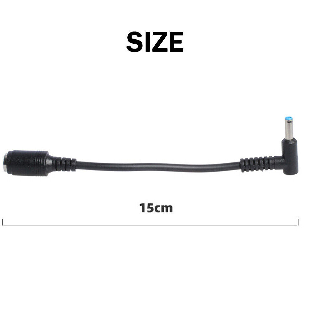 7.4mm to 4.5mm AC/DC Power Charger Converter Cable for HP/Dell Laptops
