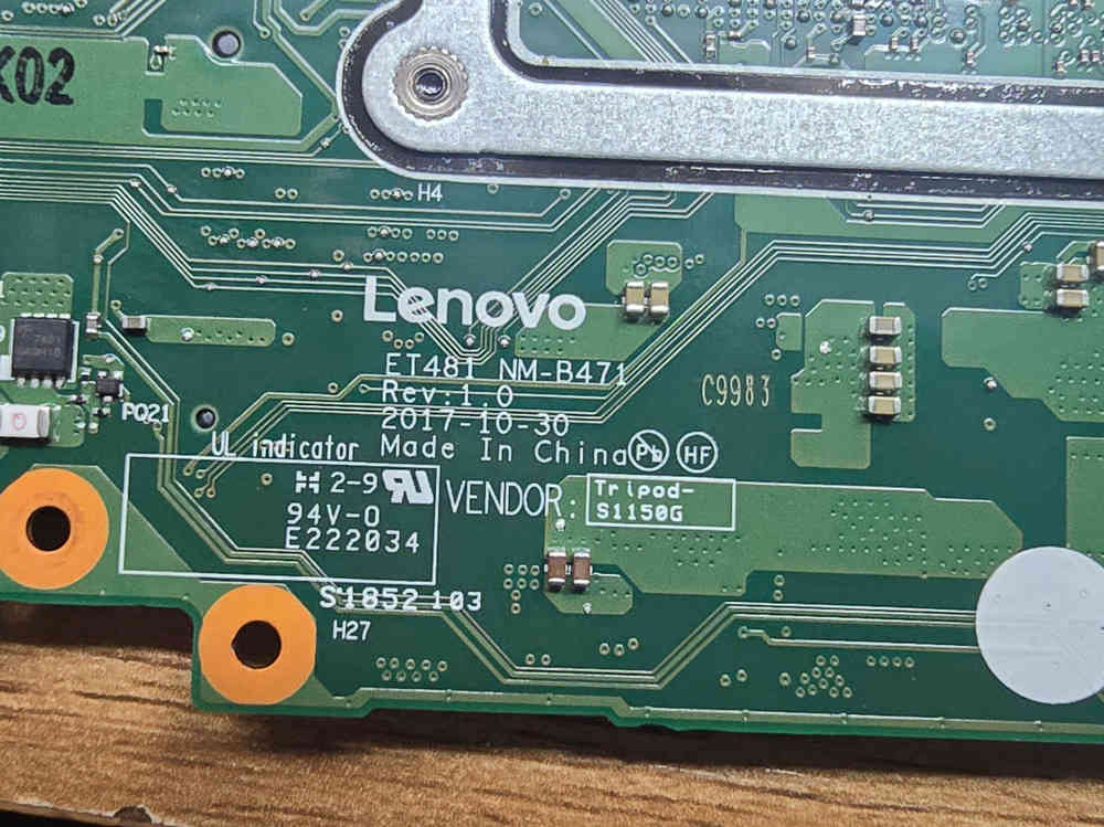 Lenovo ThinkPad T480s 14" i5-8350U 1.7GHz Motherboard - Genuine OEM Part