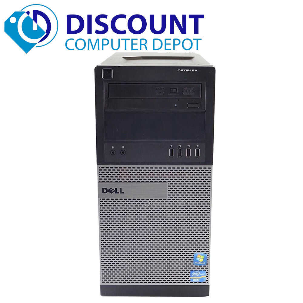 Dell Optiplex 3010 Desktop PC with Intel i5, 8GB RAM, 256GB SSD, and 19" LCD