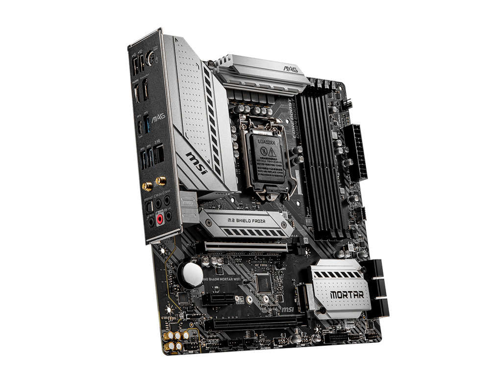 MSI MAG B460M MORTAR/WIFI B460 Motherboard - LGA 1200 DDR4 USB 3.2 Turbo M.2 MATX