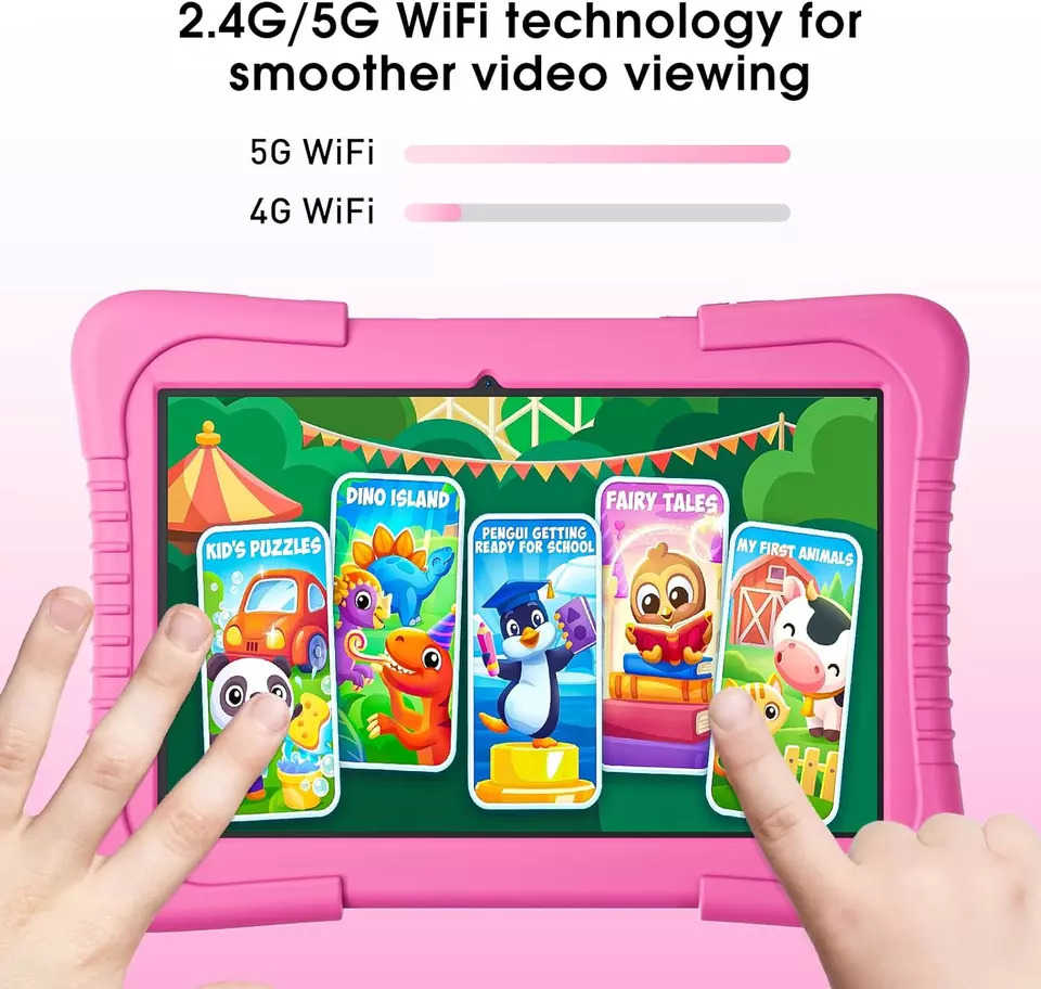 SGIN Kids Tablet 10.1 inch Android 13 Tablet for Kids with 128GB Storage