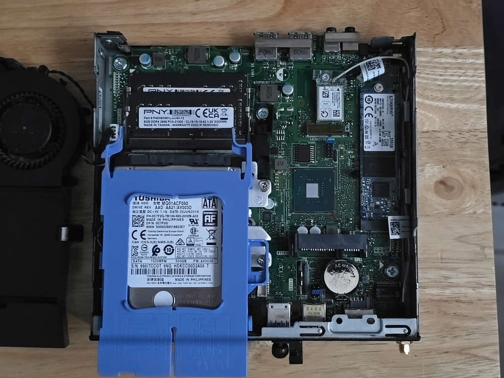 Dell Optiplex 3060 Micro Desktop PC with Intel i3-8100T, 16GB RAM, 256GB SSD + 500GB HD