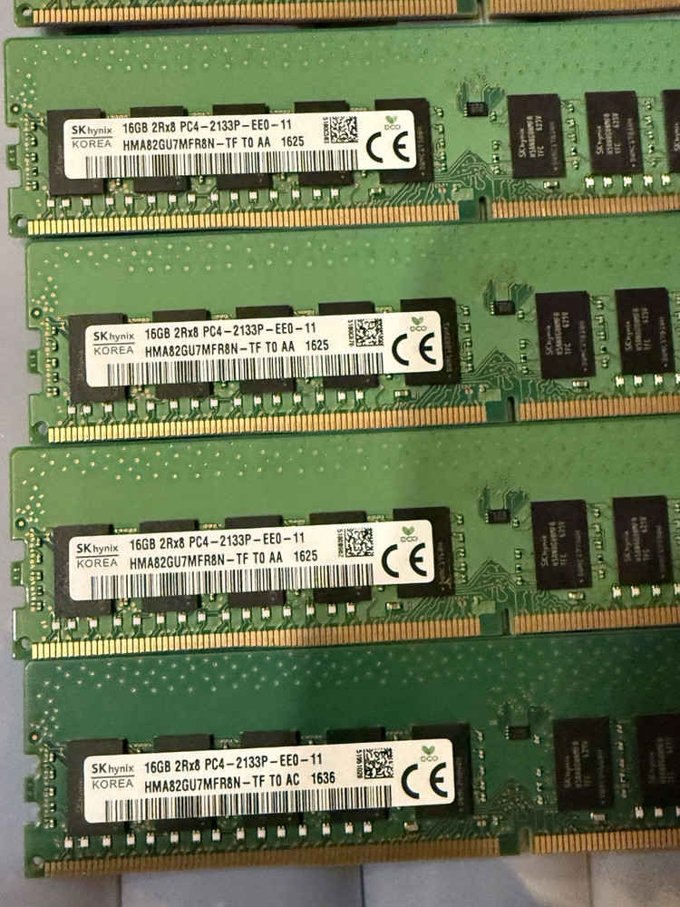 SK Hynix 16GB DDR4 RAM Kit - 5pcX16G HMA8GU7MF8N 2Rx8 PC4-2133P