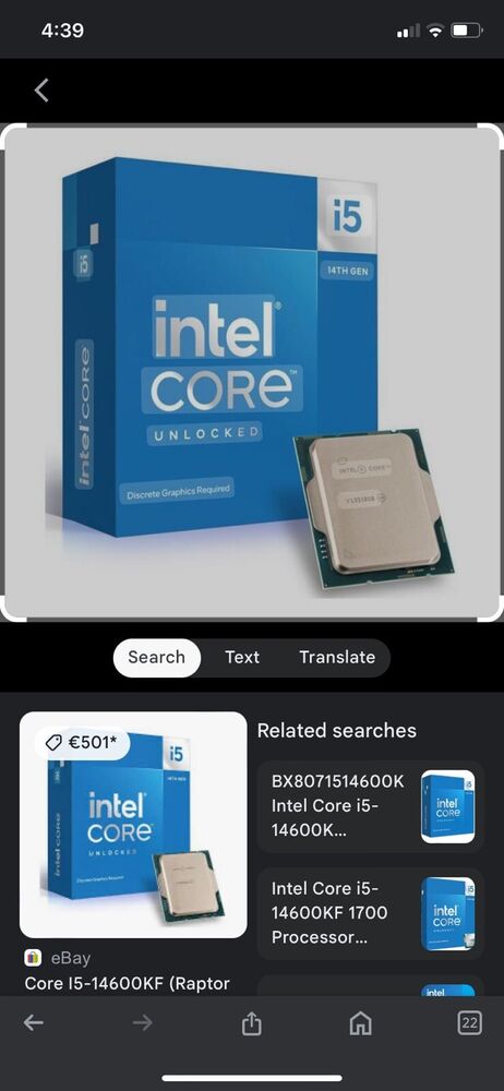 Intel Core i5-14600KF 3.5GHz 14-Cores LGA 1700 CPU Processor