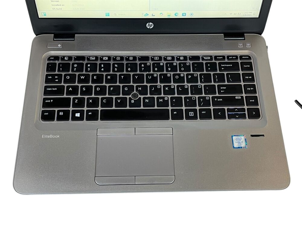 HP EliteBook 840 G3 Business Laptop with Intel i7-6600U, 8GB RAM, 250GB SSD