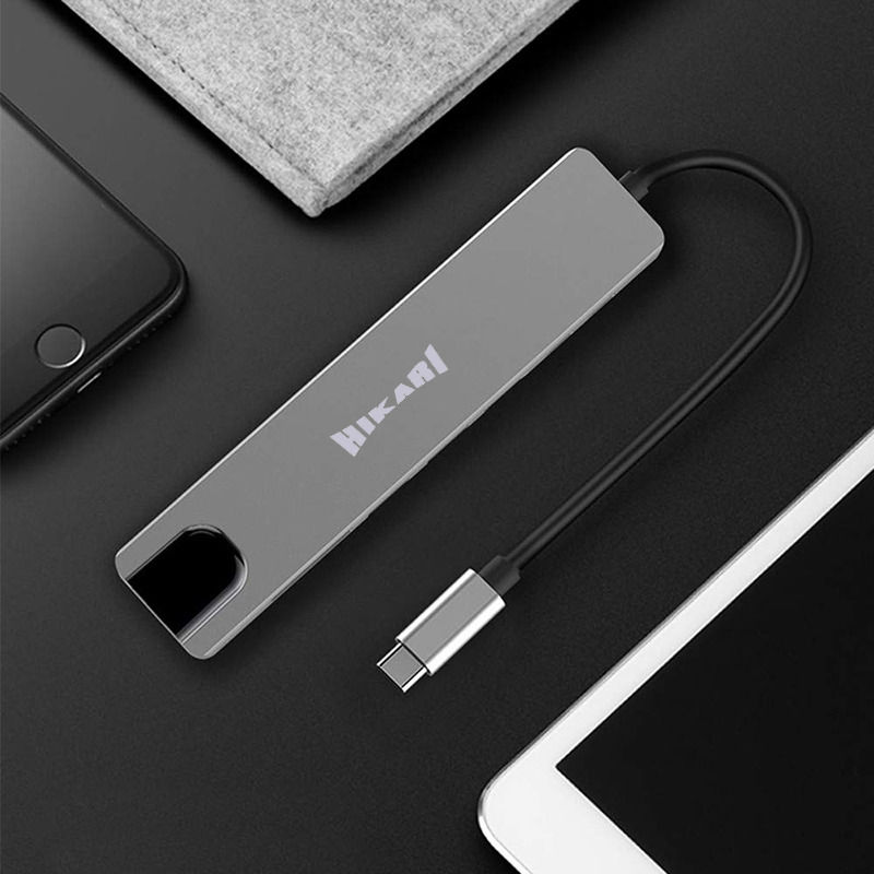 HIKARI USB Type-C Hub 8-in-1 Adapter - Boost Connectivity for Mac & Windows