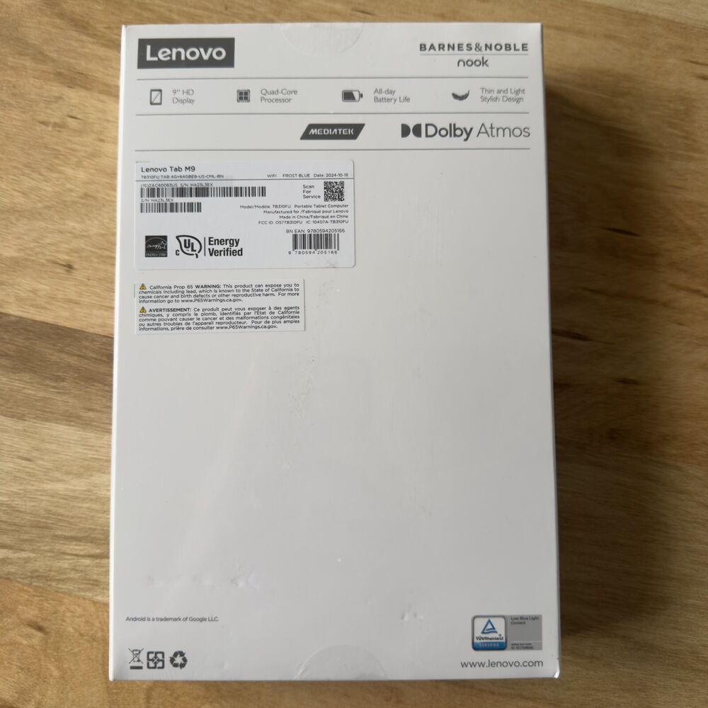 Lenovo Tab M9 Frost Blue Edition 9 TB310FU - 4GB RAM, 64GB WiFi Tablet