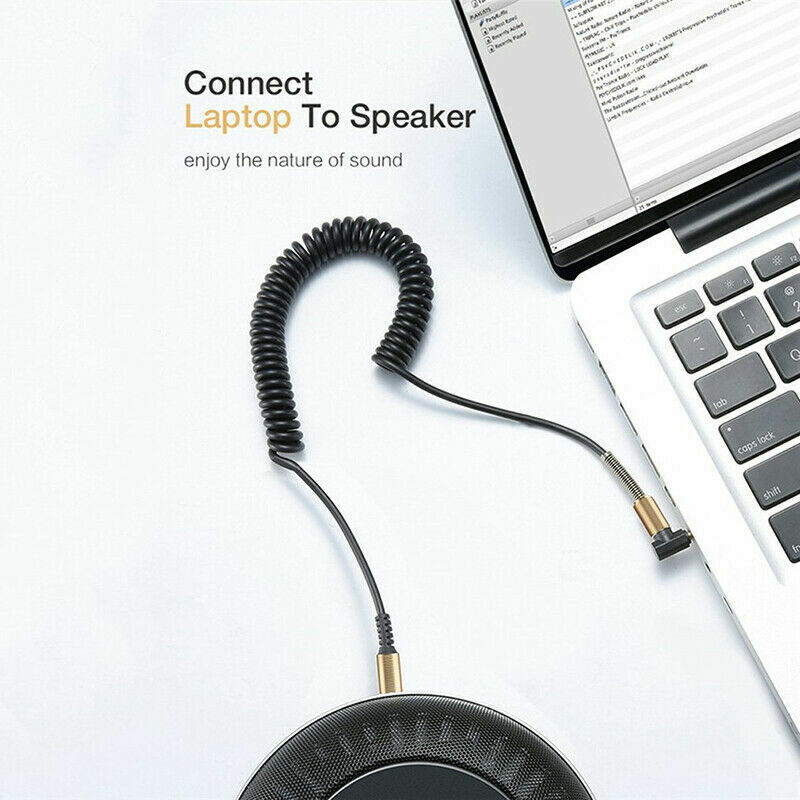 L-Shaped 3.5mm Male to Male AUX Cable for Car Audio