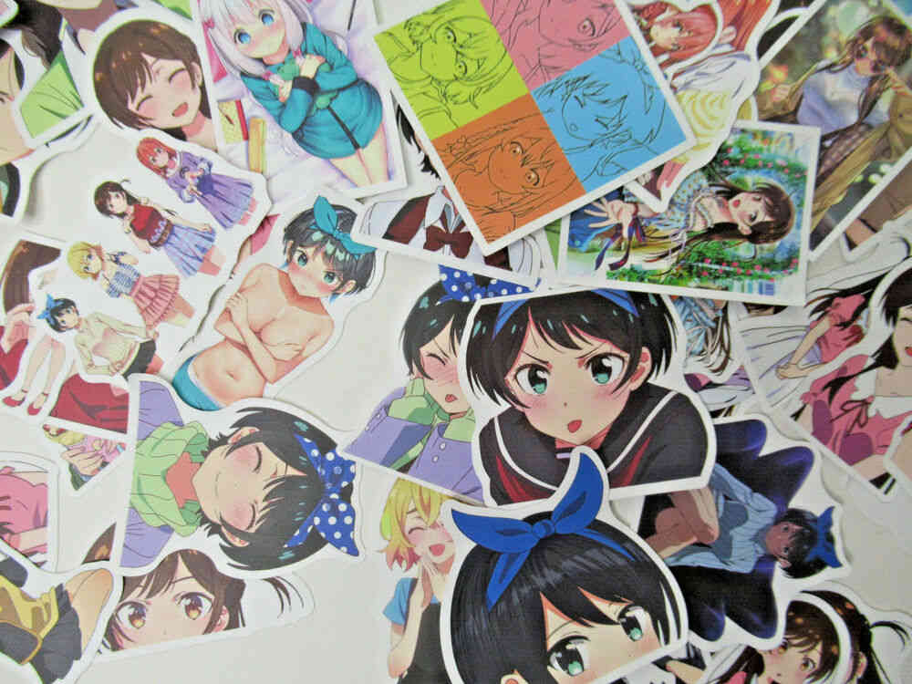 50 Piece Rent A Girlfriend Themed Decal Sticker Pack