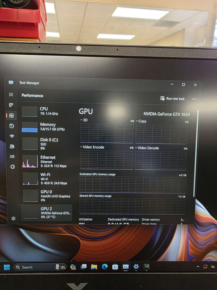 HP Victus 15 Gaming Laptop with i5-12th Gen, RTX 1650, 16GB RAM, 1TB SSD