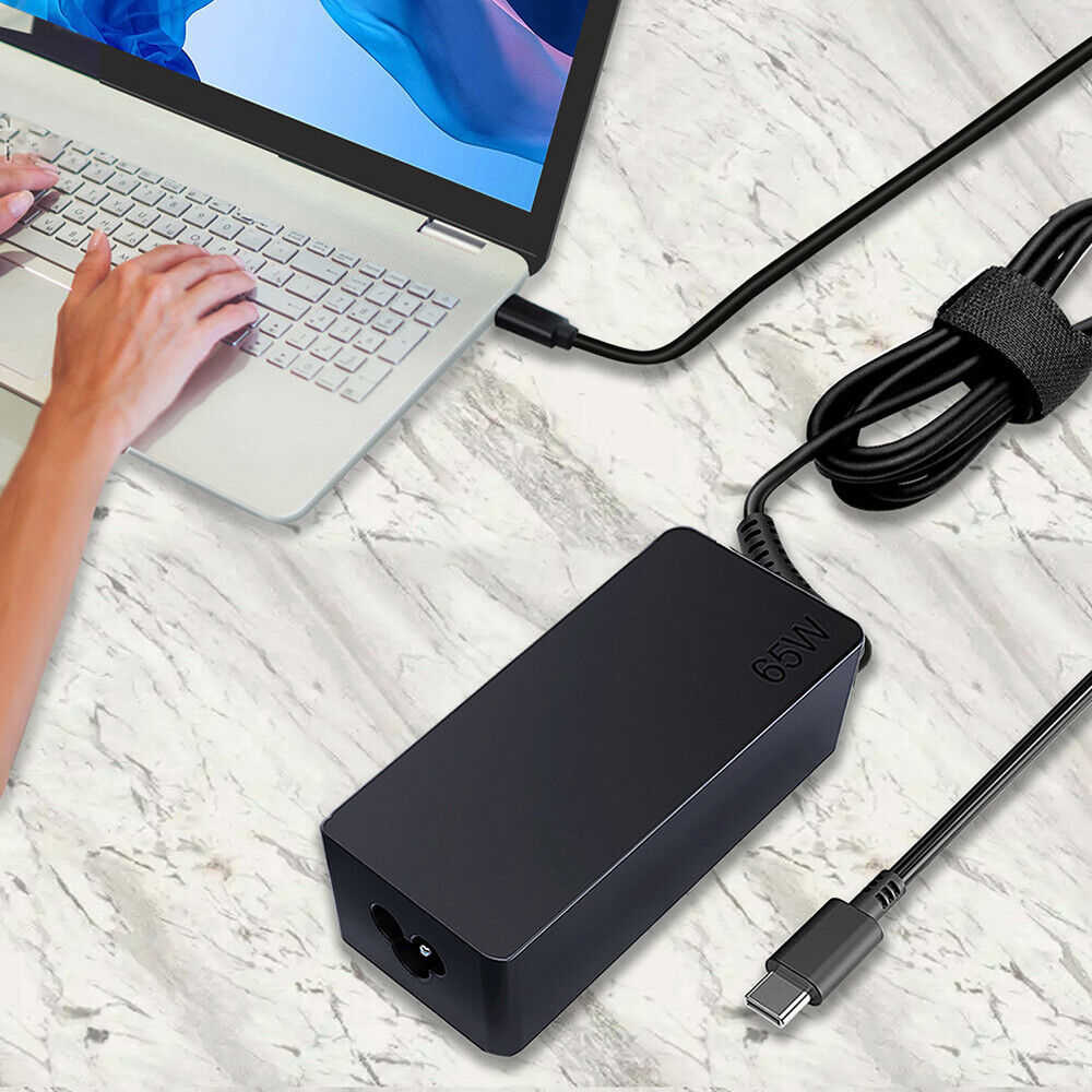 65W USB-C Charger for Lenovo ThinkPad Laptops