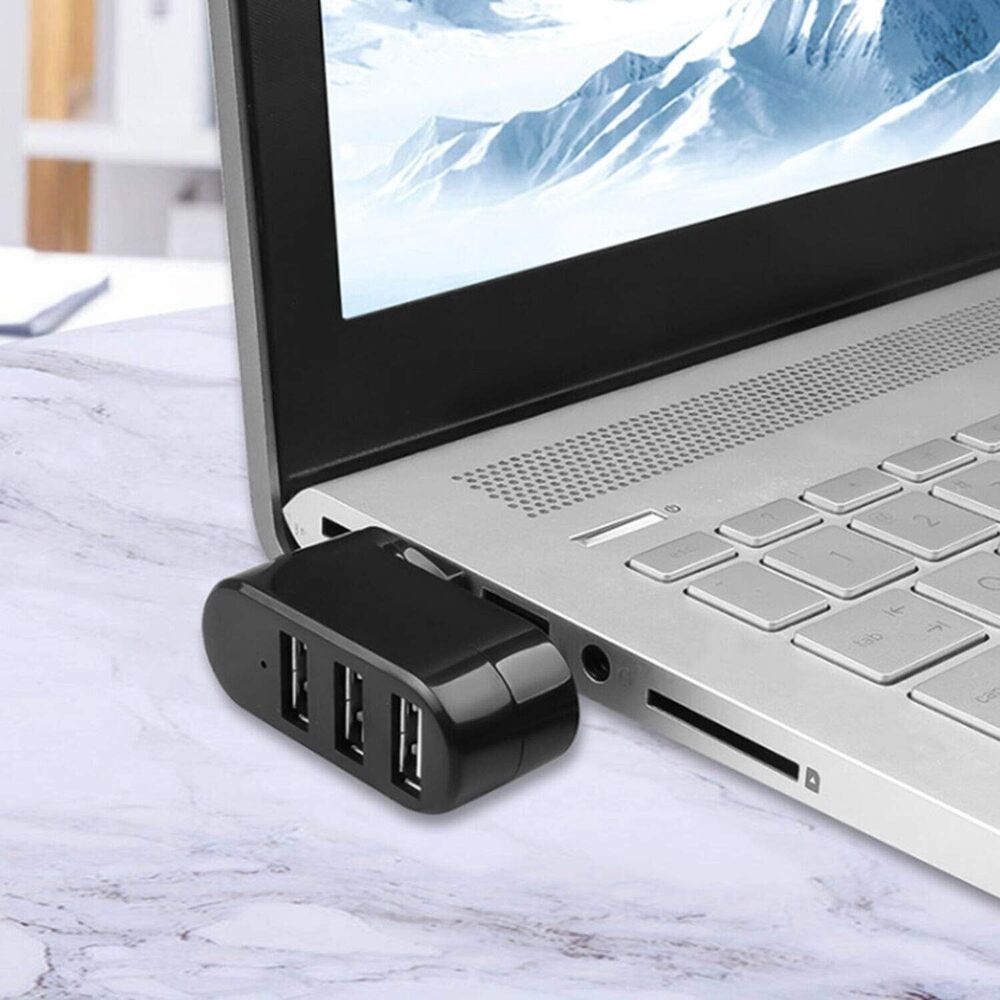 3 Port USB 3.0 Hub Splitter for Enhanced Connectivity