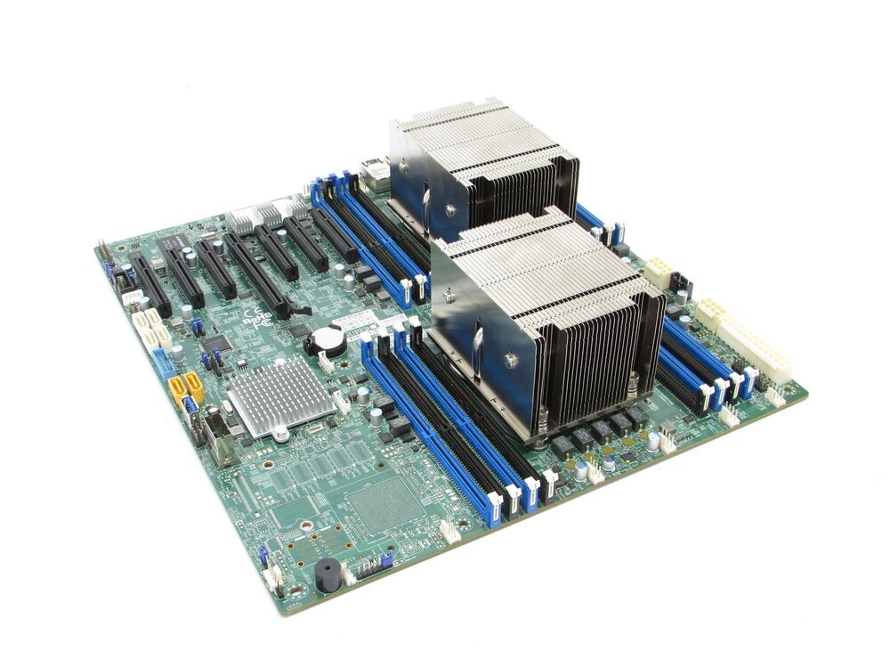 Supermicro X10DRH-iT ATX Motherboard with 2 Heatsinks