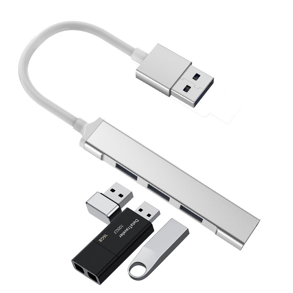 USB 3.0 4-Port Hub Splitter - High-Speed Connectivity for Multiple Devices