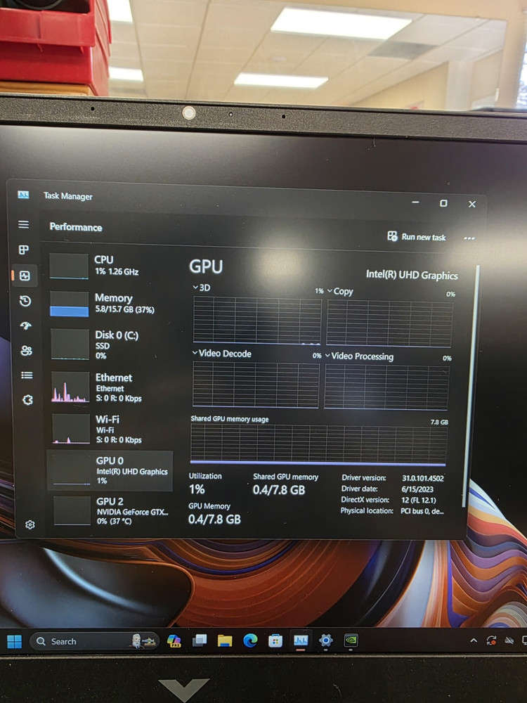 HP Victus 15 Gaming Laptop with i5-12th Gen, RTX 1650, 16GB RAM, 1TB SSD