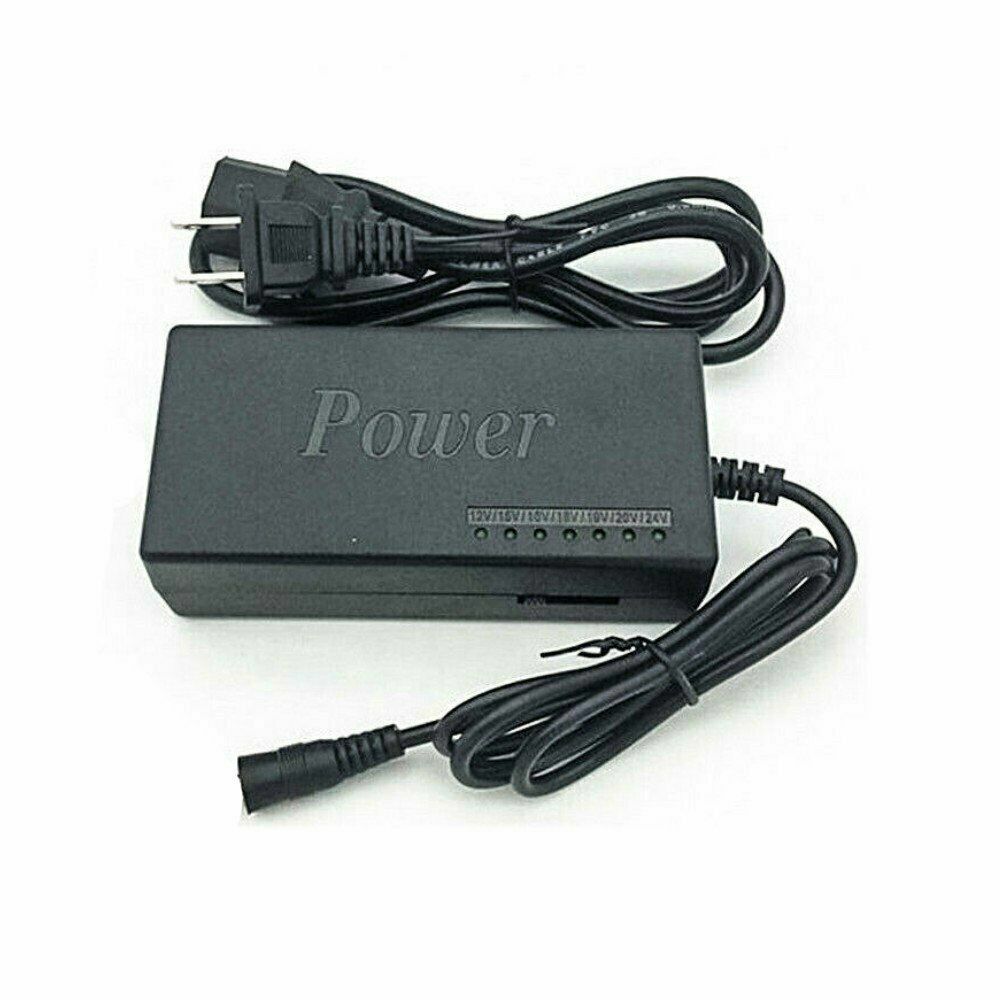 96W Universal Laptop Charger Adapter | 12-24V Adjustable Power Supply