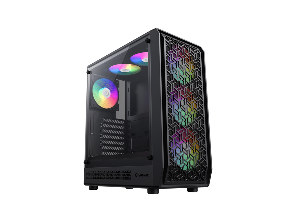 GAMEMAX Forge AB Premium Mid Tower ATX PC Case - Black