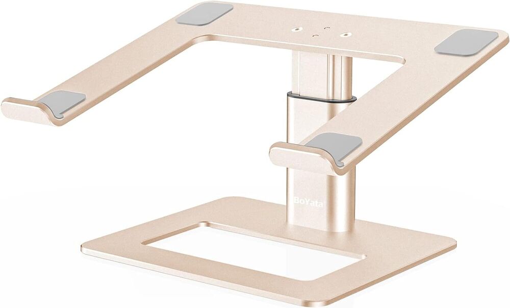 Ergonomic Aluminum Laptop Stand for Desk, Adjustable Holder 10-16