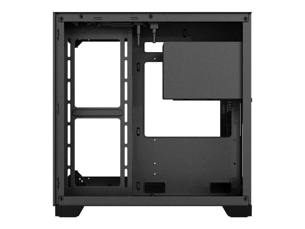 DIYPC DIY-CUBE01-BK Black USB 3.0 Tempered Glass Micro ATX Gaming Case